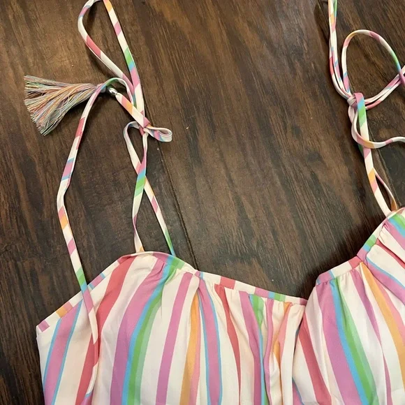 Chicwish Pastel Striped Maxi Dress - Picture 6 of 9